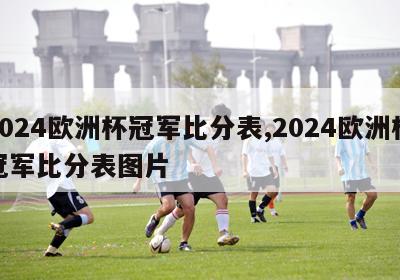 2024欧洲杯冠军比分表,2024欧洲杯冠军比分表图片